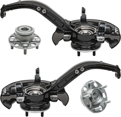 Miniatura 118 de Detroit Axle - Kit de nudillos de dirección delantera izquierda para Ford Edge Lincoln MKX 07-10, cojinete de rueda del lado del conductor, nudillo