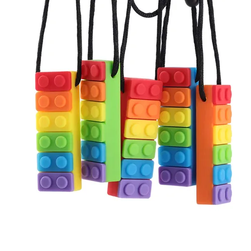 Miniatura 9 de Collar masticable, paquete de collar sensorial para niños con TDAH, autismo, necesidades de morder, palo masticable de motor oral, masticable