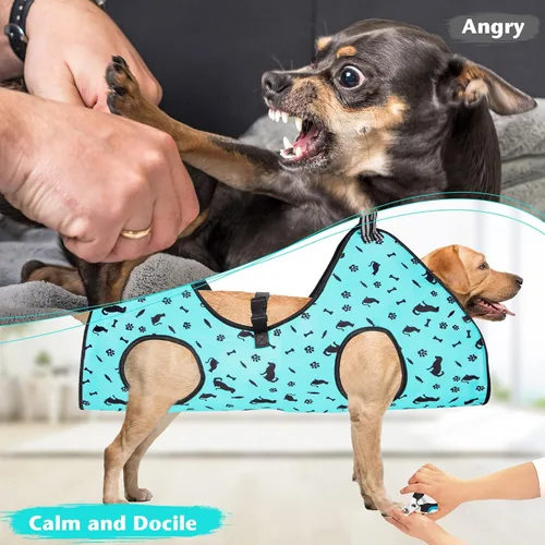 Miniatura 8 de ATESON Hamaca de aseo para perros – Arnés para mascotas para aseo, cabestrillo para perro para cortar uñas, soporte colgante para perros para cortar