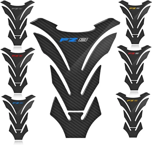 Miniatura 2 de 3D Carbon Fiber Motorcycle Fuel Tank Pad Cover Protector Decal Stickers Compatible with FZ8 FZ 8(1)