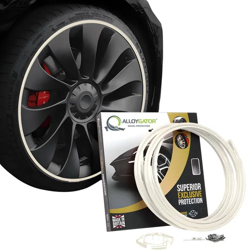 Miniatura 9 de AlloyGator Protector de Llanta Dorado para Ruedas de Automóvil (Se Adapta a Ruedas de 12-24" de Diámetro) - Paquete de 4 Protectores de Rueda