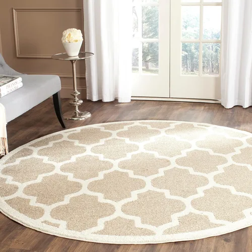 Miniatura 26 de SAFAVIEH Amherst Collection AMT420E - Alfombra para pasillo, 2 pies 3 pulgadas x 7 pies, beige y gris claro, diseño de enrejado marroquí,