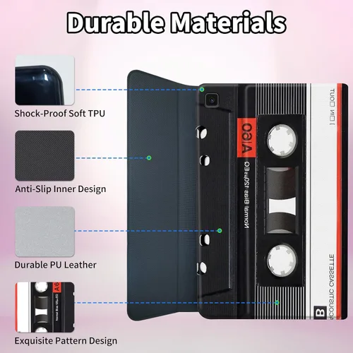 Miniatura 6 de Funda para Samsung Galaxy Tab S6 Lite 2022/2020 Teclado inalámbrico desmontable y cubierta de soporte de piel sintética Funda protectora