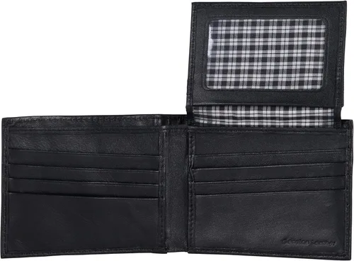 Miniatura 2 de Ben Sherman Men's Manchester Slim Bifold Full-Grain Leather RFID Minimalist Gift Box Wallet