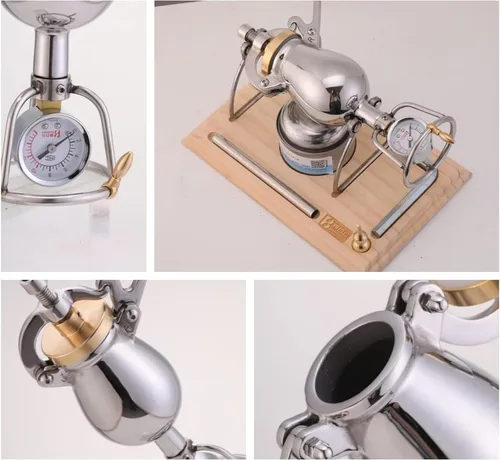 Miniatura 9 de Mini máquina para hacer palomitas de maíz con nostalgia retro, máquina de palomitas de maíz, pequeño amplificador de pellets de acero inoxidable