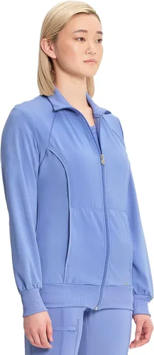 Miniatura 27 de Infinity by Cherokee 2391A - Chaquetas médicas con cremallera frontal para mujer, tela elástica en 4 direcciones