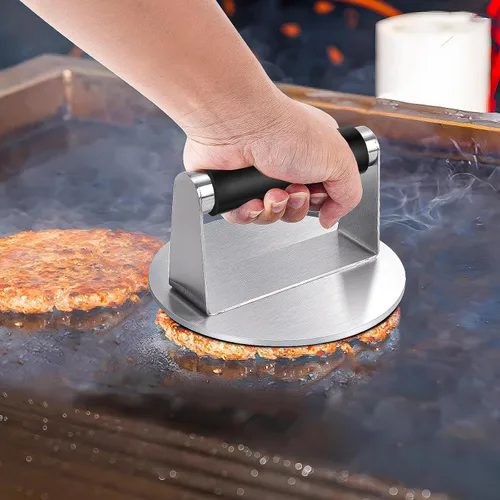 Miniatura 5 de Accesorios de plancha para Blackstone con prensa para hamburguesas aplastadas, kit de accesorios de plancha de 19 piezas para Hibachi, espátula