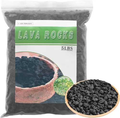 Miniatura 15 de Rocas de lava roja para plantas, 100% roca volcánica pura, sin tintes ni productos químicos, el mejor aderezo para plantas suculentas de cactus