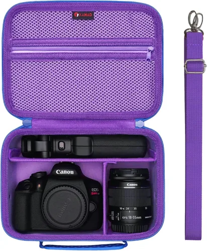 Miniatura 8 de XANAD Bolsa de cámara DSLR para cámaras sin espejo Canon EOS RebelT7/R100/R50/R6 Mark II/R50 V/R8/R10/R6 Mark III/R5 Mark II/RP SLR sin espejo