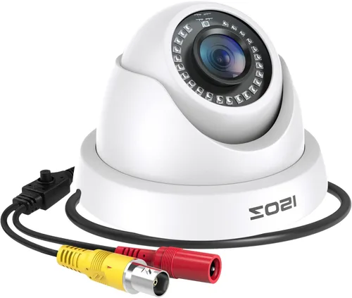 ZOSI Cámaras de seguridad domo de 1080p (híbridas 4 en 1 HD-CVI/TVI/AHD/960H CVBS analógica), cámara CCTV de vigilancia nocturna de 2 MP para