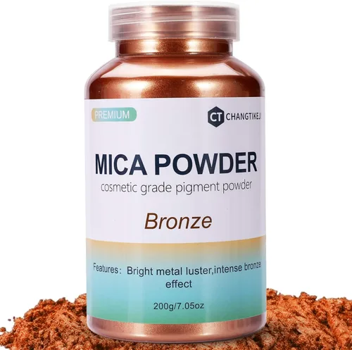 Miniatura 21 de CHANGTIKEJI Polvo de Mica ，100 Colores - 10g/Botella de Pigmento Natural para Resina Epóxica，Brillo de Labios，Sombra de Ojos,Ambientadores