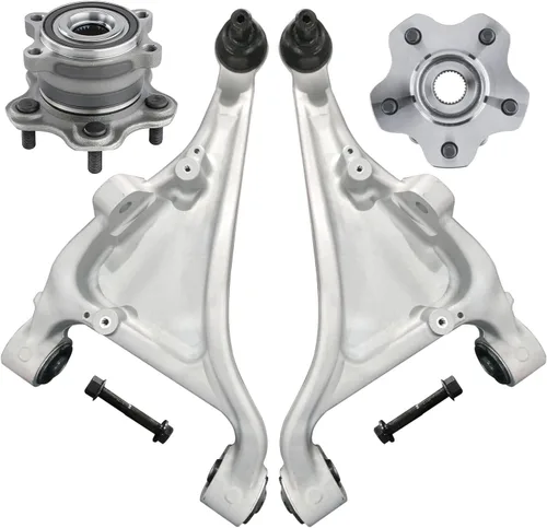 Miniatura 282 de Detroit Axle - Kit de nudillos de dirección delantera izquierda para Ford Edge Lincoln MKX 07-10, cojinete de rueda del lado del conductor, nudillo