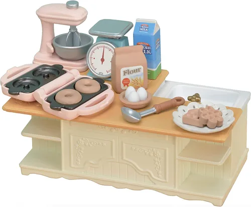 Miniatura 7 de Calico Critters, muebles y decoración para casa de muñecas, juego de desayuno