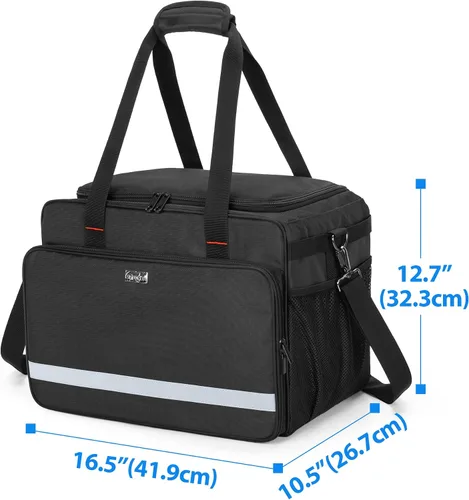 Miniatura 6 de samdew Bolsa grande de detalles, organizador de detalles para almacenamiento de suministros de detalles de automóviles, organizador de limpieza