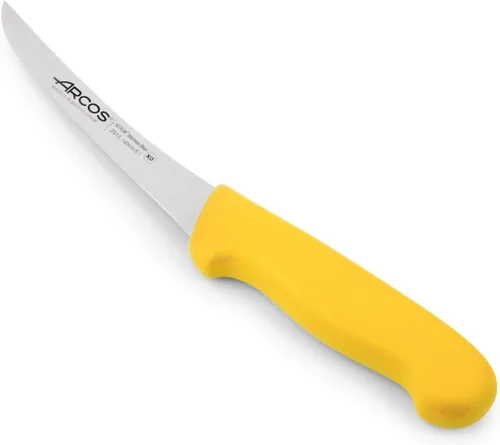 Miniatura 10 de Arcos Cuchillo deshuesador de acero inoxidable nitrum de 5 pulgadas y hoja de 5.512 in. Cuchillo de carnicero profesional para cortar huesos de Negro