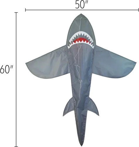 Miniatura 5 de in The Breeze 3D Shark Kite - Single Line - Easy-Flying - Includes Kite Line and Bag