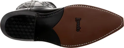 Miniatura 4 de Laredo Hawk - Botas de vestir con punta corta para hombre, color negro, Negro