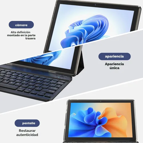 Miniatura 8 de IWEGGO Tablet Android 15, 10 pulgadas 18 GB RAM+128 GB ROM/2TB tableta expandible, procesador de cuatro núcleos de 2.0 GHz, pantalla táctil HD 1280