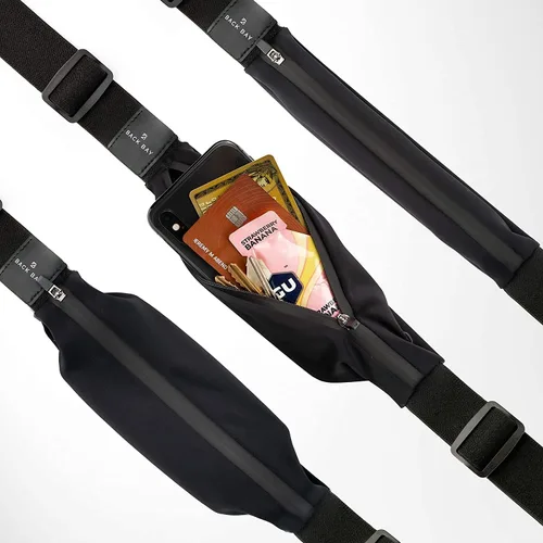 Miniatura 9 de Cinturón delgado para correr para mujeres y hombres [se ajusta a TODOS los teléfonos], riñonera para corredores para hombres, cinturón para correr