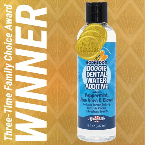 Miniatura 2 de Bodhi Dog Aditivo de agua dental de menta para perros y cachorros, refresca el aliento, reduce el sarro, promueve encías saludables, cuidado bucal