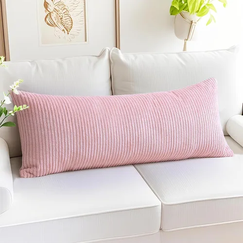 Miniatura 138 de Artscope Fundas de Almohada de Pana a Rayas Acogedoras Súper Suaves Decorativas Cuadradas Fundas de Cojín para Sofá Sillón Dormitorio Decoración