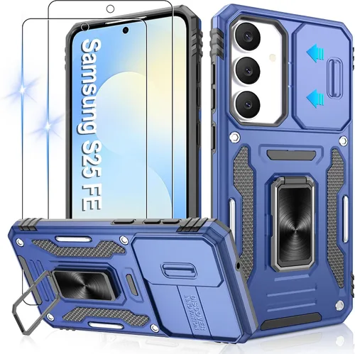 Miniatura 156 de Gritup para Samsung Galaxy S22 Funda con protectores de pantalla HD de 2 paquetes y cubierta deslizante para la cámara, protección contra caídas