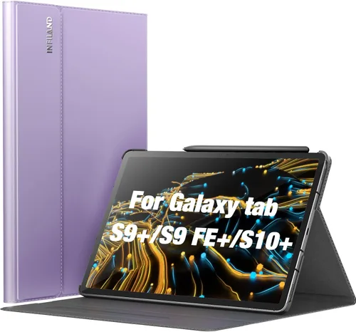 Miniatura 10 de INFILAND Funda para Galaxy Tab S10+ Plus 2024, S9+ Plus, S9 FE Plus, funda de soporte multiángulo compatible con Samsung Tab S10 Plus/S9 Plus/S9 FE
