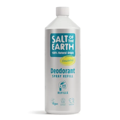 Salt of the Earth Desodorante Unisex Natural Spray Recambio Sin Perfume 1 Litro