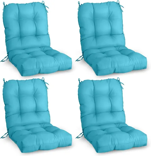 Miniatura 24 de EAGLE PEAK Cojín Acolchado para Silla de Exterior/Interior para Asiento/Respaldo, Juego de 1, 42'' x 21'', Azul Claro