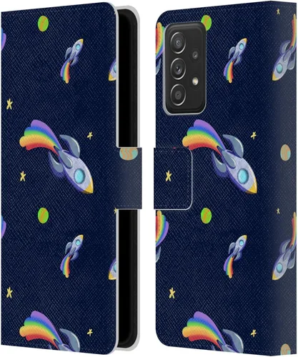 Miniatura 7 de Head Case Designs Officially Licensed Carla Morrow Colorful Space Dice Patterns Leather Wallet Case Compatible with Samsung Galaxy A53 5G (2022)