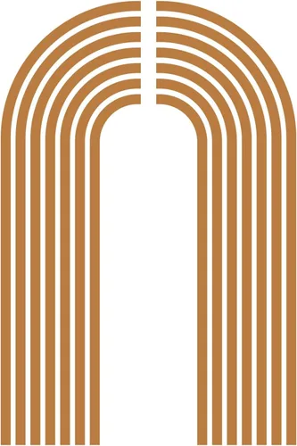 Miniatura 8 de Kazova - Calcomanía de arco de pared marrón - Grandes calcomanías modernas de estilo boho para cabecero, abstractas, retro, para despegar y pegar