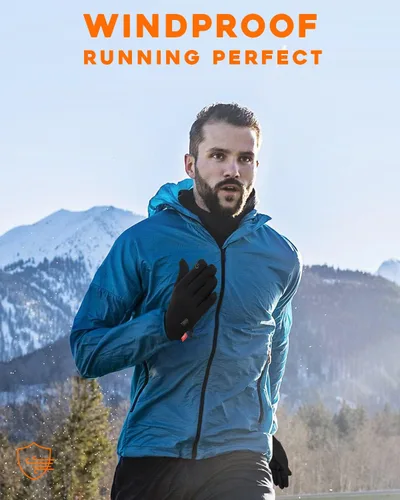 Miniatura 4 de Tmani Guantes de invierno para mujeres y hombres guantes térmicos para correr con forro fino para pantalla táctil guantes ligeros para caminar