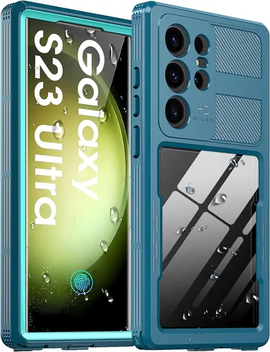 Miniatura 11 de Funda impermeable para Samsung Galaxy S23 Ultra, con protector de pantalla integrado, a prueba de polvo, a prueba de golpes, de cuerpo completo