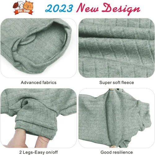 Miniatura 5 de Idepet Sphynx Suéter Camisa para Gatos Sin Pelo Gatitos Ropa Suave para Cachorros Pullover Lindo Pijama de Gato Mono de Algodón Ropa para Mascotas