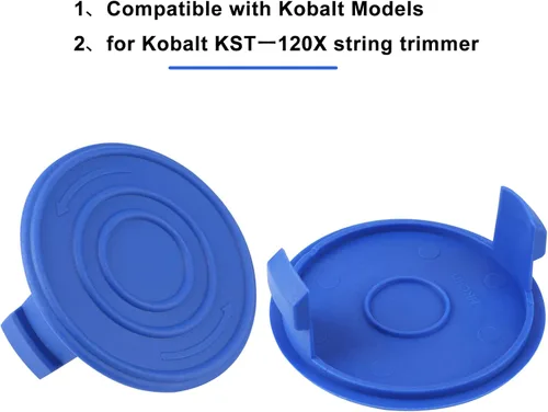 Miniatura 3 de THTEN Tapa de carrete de repuesto para recortadoras de cuerda Kobalt KST 120X-06 y KST 120X KST 2040-06 de 40 voltios Artículo 1520463,506892,808667