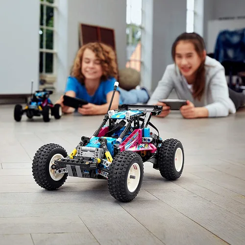 Miniatura 7 de LEGO Technic Off-Road Buggy 42124 - Kit de construcción modelo; juguete retro controlado por aplicación para niños, nuevo 2021 (374 piezas)