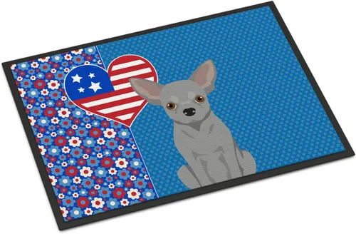 Miniatura 23 de Caroline's Treasures WDK5119JMAT Airedale Terrier USA - Tapete para interiores o exteriores, 24 x 36 pulgadas, tapete para puerta delantera