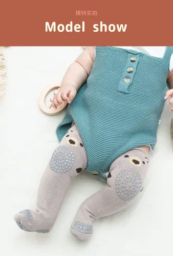 Miniatura 4 de Calcetines altos hasta la rodilla para niños pequeños, para niña y niño, antideslizantes con agarres, calcetines antideslizantes, calcetines