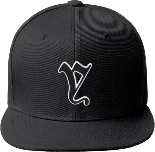 Miniatura 1115 de Daxton Gorra clásica con visera de billete plano con letras del alfabeto inglés antiguo de la A a la Z