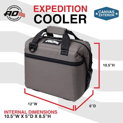 Miniatura 43 de Bolsa de enfriador AO Coolers Expedition de lona con lados blandos, a prueba de fugas, aislada, ligera Azul marino