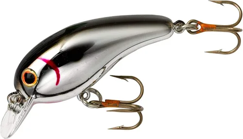 Cotton Cordell Big O - Señuelo de pesca Crankbait de labio cuadrado cromo negro parte posterior
