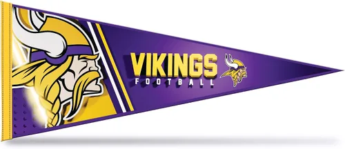 Miniatura 9 de Rico Industries NFL Football Primary 12" x 30" Felt Wall Décor Pennant - Great for Home/Bed Room/Man Cave Décor