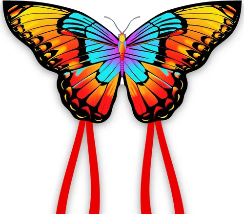 Miniatura 14 de Xida - Cometa de mariposa para niños y adultos, fácil de volar, de 4 a 8 años, cometa grande con mango de 300 pies, perfecta para viajes a la playa