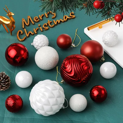 Miniatura 4 de Adornos de árbol de Navidad de Annecy - 36 piezas de adornos de bola de Navidad irrompibles, juego de adornos de bola de Navidad para fiestas, Oro