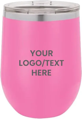 Miniatura 10 de Vaso personalizado de 12 onzas, vino sin tallo con tapa, tu logotipo grabado en Estados Unidos, tazas personalizadas de acero inoxidable