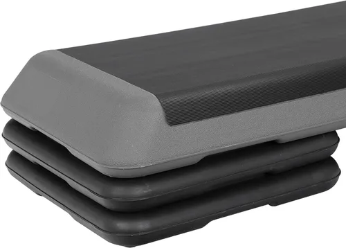 Miniatura 5 de ZenStyle Banco aeróbico ajustable de 43 pulgadas con elevadores de 4/6/8 pulgadas, superficie antideslizante para cardio, entrenamiento de fuerza