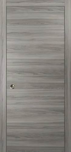 Miniatura 6 de SARTODOORS Puerta de bolsillo moderna de 24 x 80 pulgadas Planum 0010 Ginger Ash Marcos adornos tiradores herrajes para rieles Armario