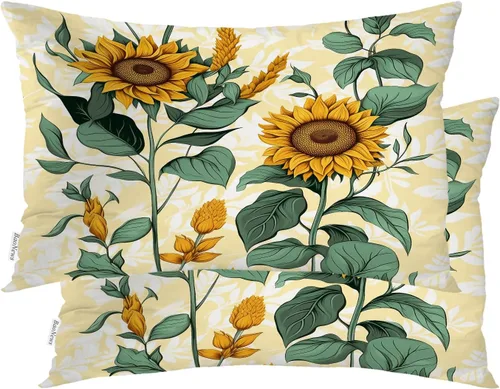 Miniatura 57 de Fundas de almohada con diseño de pinos y pájaros, bayas rojas, hojas de acebo, fondo beige, funda de cojín de mezcla digital, funda de almohada