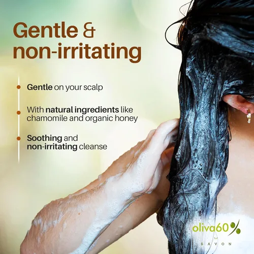 Miniatura 4 de Champú Bar Manzanilla Miel - Suave y No Irritante Cuidado del Cabello - Hidrata e Hidrata el Cabello Seco Champú Orgánico con Aceite, Argán
