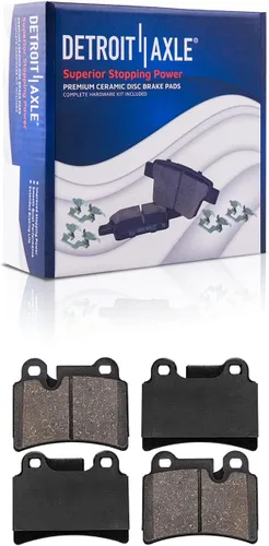 Miniatura 28 de Detroit Axle - Pastillas de freno de pinza de disco delantera izquierda para Impala Monte Carlo LeSabre Riviera DeVille Intrigue Bonneville - Juego